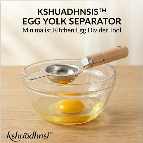 kshuadhnsi™ Egg Yolk Separator – Minimalist Kitchen Egg Divider Tool